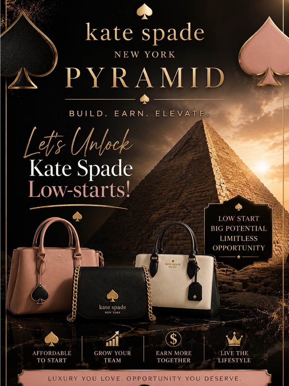 Kate Spade Pyramid ♠️ - Picture 1 of 1